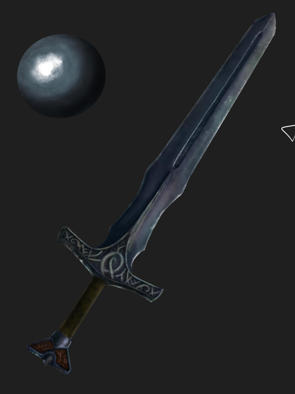 Skyrim Sword Render